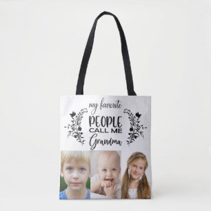 SAC FOURRE-TOUT PHOTO POUR GRAND-MÈRE
