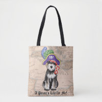 Sac fourre-tout pirate de Mini Schnauzer