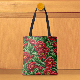Sac fourre-tout Pivoines Rouges