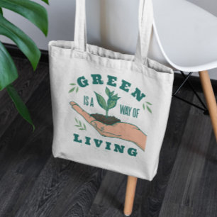 Sac fourre-tout Plante vert style de vie