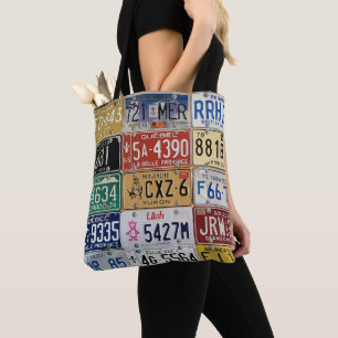 Sac fourre-tout Plaque d'immatriculation