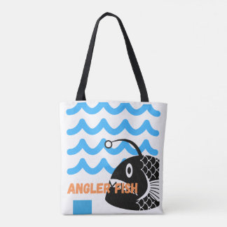 Sac fourre-tout Poisson-pêcheur mignon | Vagues oc