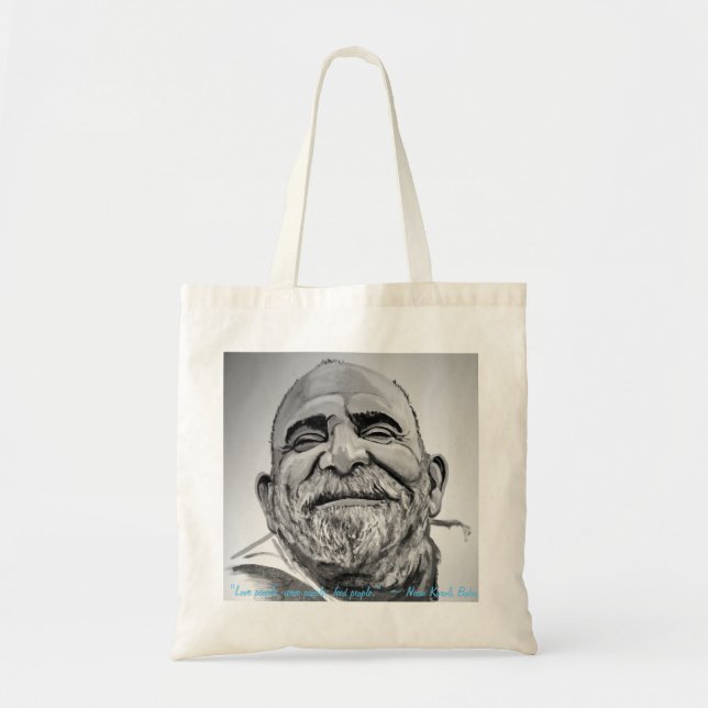 sac fourre-tout portrait de Neem Karoli Baba (Devant)