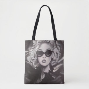 Sac fourre-tout portrait Noir