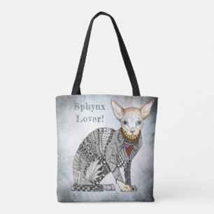 Sac fourre-tout pour amateur de chat Sphynx