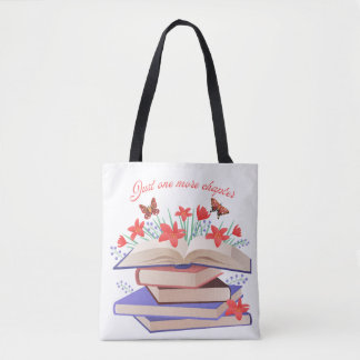 Sac fourre-tout pour amoureux de livres "Juste un 