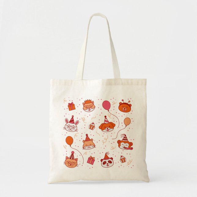 Sac fourre-tout pour animaux de fête mignons (Devant)