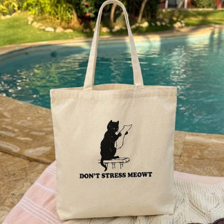 Sac fourre-tout pour chat 'Don't Stress Meowt', Ca