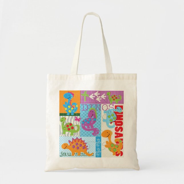 Sac fourre-tout pour enfants dinosaures (Devant)