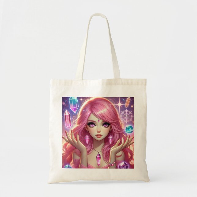Sac fourre-tout quotidien de Cristal de rêve rose (Devant)