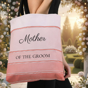 Sac fourre-tout rayé ton sur ton corail Bridal Chi