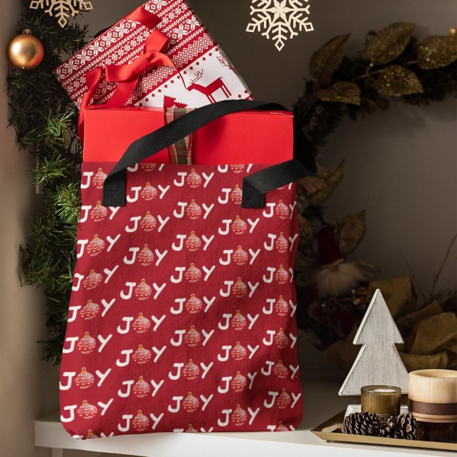 Sac fourre-tout Red Christmas Joy (Créateur téléchargé)