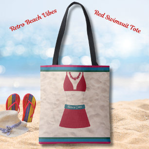 Sac fourre-tout Red Retro Chic Maillot de bain Bea