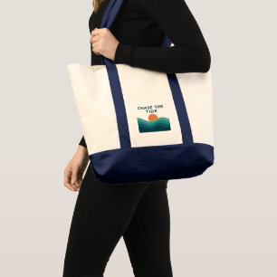 Sac fourre-tout Rétro Ocean Waves - Élégant pour t
