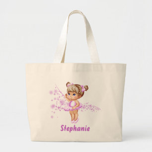 Sac fourre-tout réutilisable à fille mignonne de