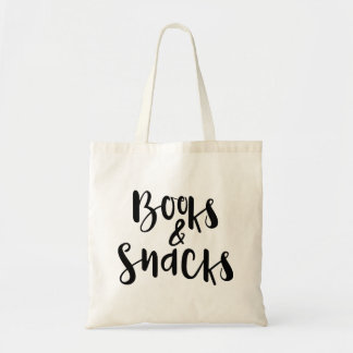 sac fourre-tout réutilisable "Books & Snacks"