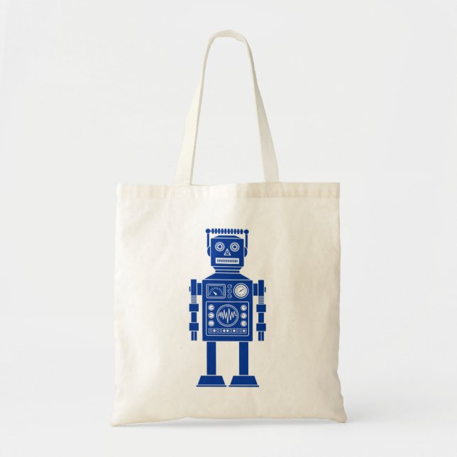 Sac fourre-tout Robot 270620/06 - Bleu marine et b (Devant)