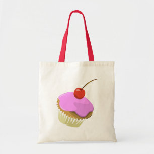Sac fourre-tout rose à petit gâteau