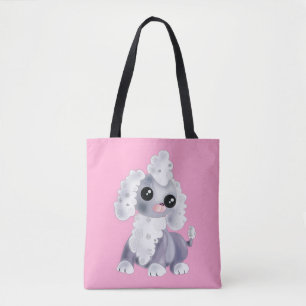 Sac fourre-tout rose avec animal de compagnie mign