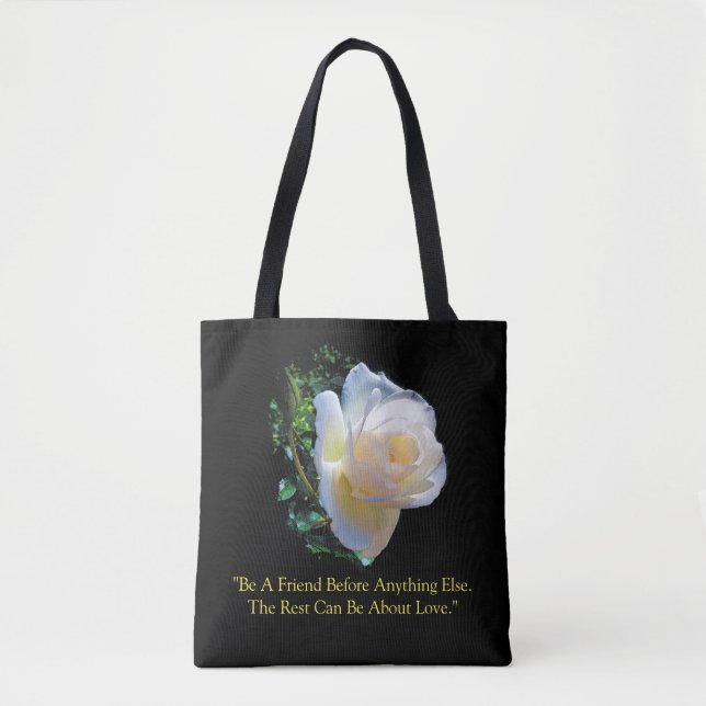 sac fourre-tout "Rose d'or blanc" (Devant)