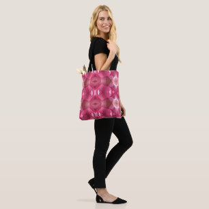Sac fourre-tout rose Lotus Abstrait