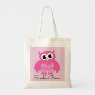 Sac fourre-tout rose mignon à livre de