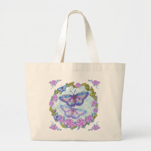 Sac fourre-tout Rose papillon