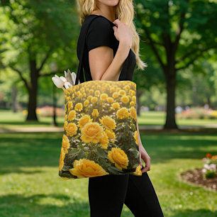 Sac fourre-tout Roses Jaunes