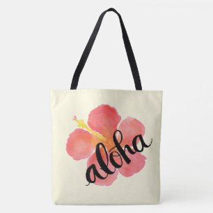 Sac fourre-tout rouge à ketmie Aloha