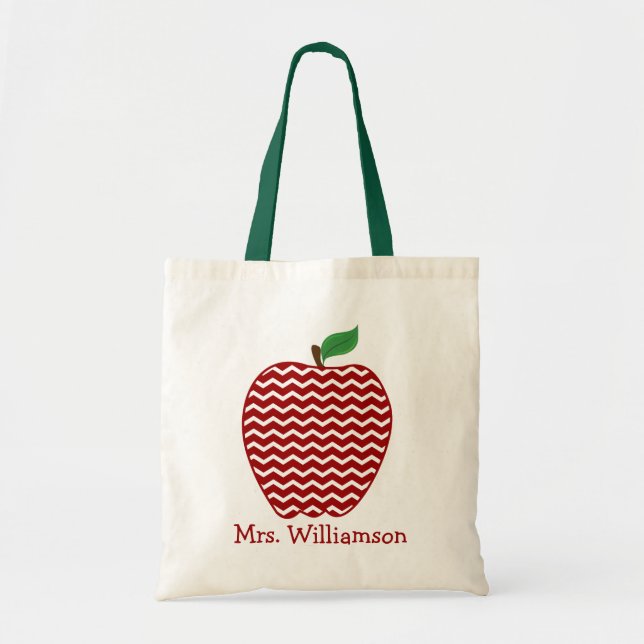 Sac fourre-tout rouge à la mode à professeur (Devant)