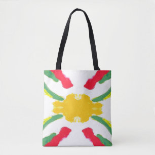 Sac fourre-tout rouge et jaune Starburst