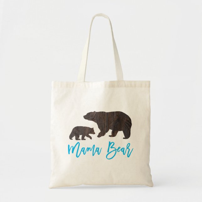 Sac fourre-tout rustique à ours de maman et de (Devant)