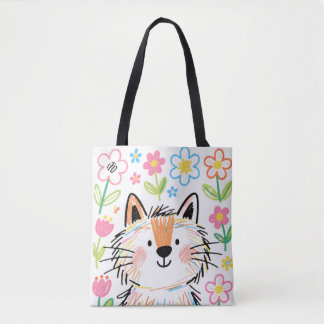 Sac fourre-tout Scribble Cat
