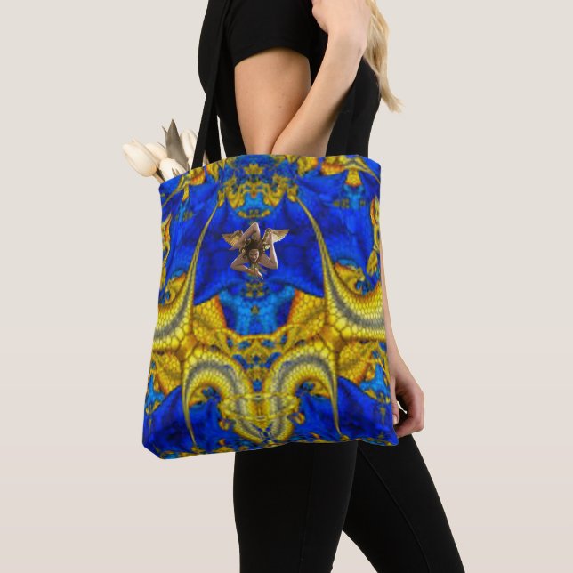 Sac fourre-tout sicilien Medusa Trinacria (De près)