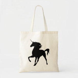 Sac fourre-tout Silhouette Unicorne Noire