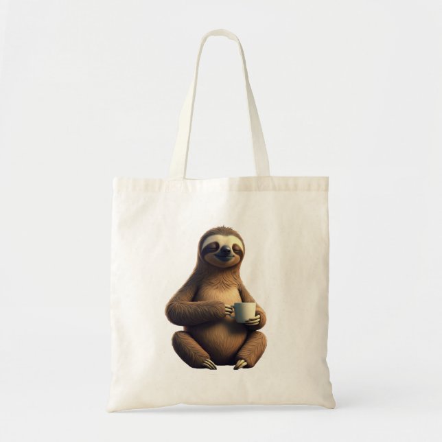 sac fourre-tout 'Sleepy Like a Sloth' (Devant)