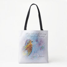 sac fourre-tout "Songbird of Hope"