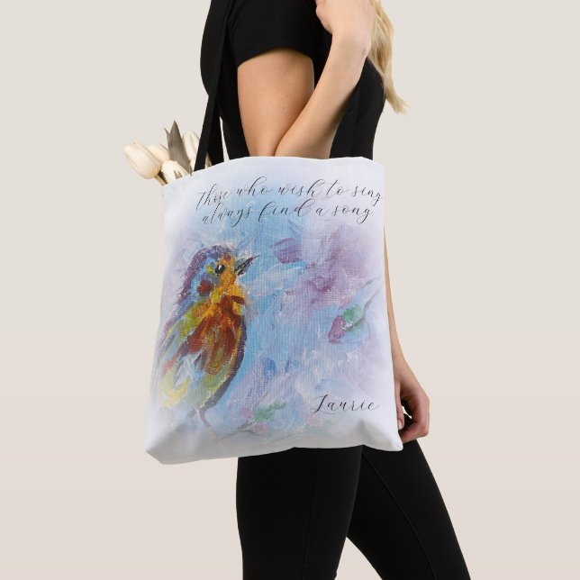 sac fourre-tout "Songbird of Hope" (De près)