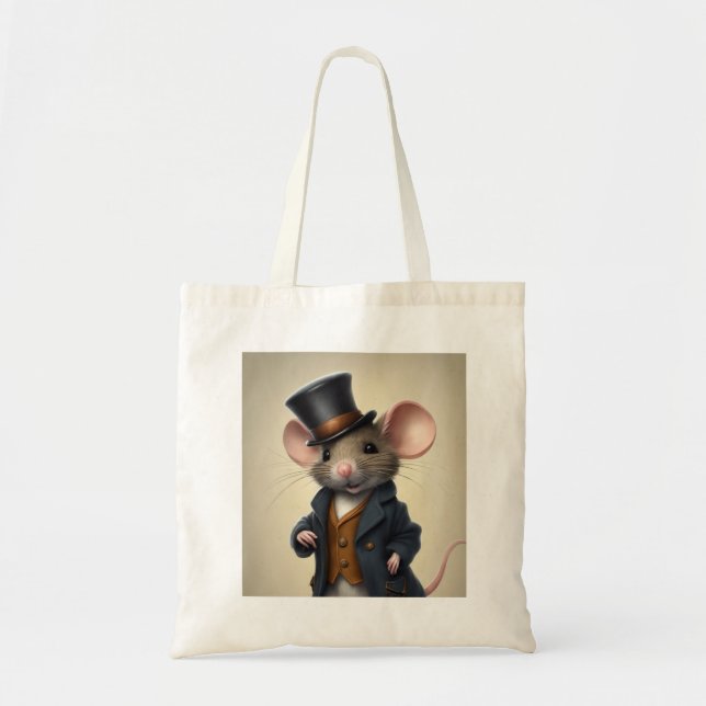 Sac fourre-tout Souris élégante (Devant)
