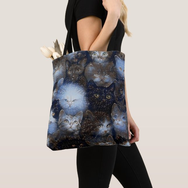 Sac fourre-tout Sparkle Cats (De près)