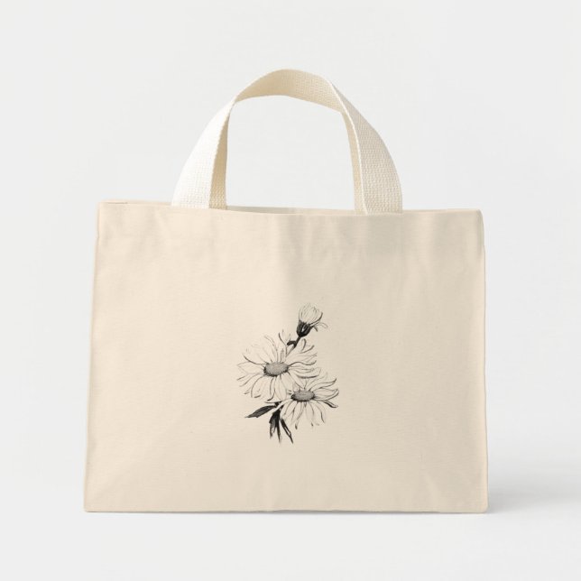 Sac fourre-tout STYLE PETIT COOL ECO FLOWER DESIGN (Devant)
