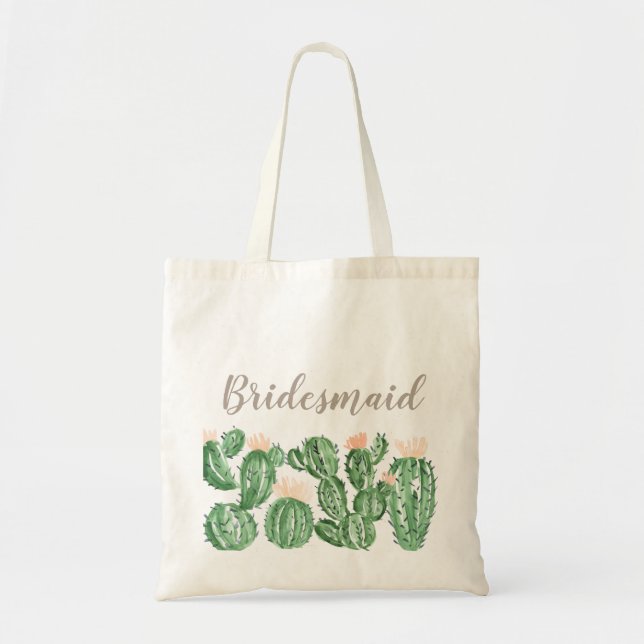 Sac fourre-tout succulent à cadeau de demoiselle (Devant)