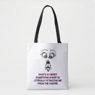Sac fourre-tout | Toile de citation de visage expr