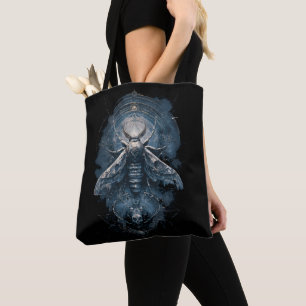 Sac fourre-tout toile sombre Moth Magic sorcière