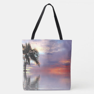 Sac fourre-tout tout-imprimé « Coucher de soleil m