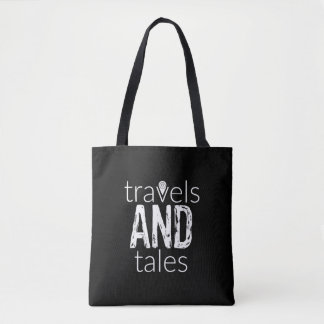 Sac fourre-tout Travels and Tales (logo blanc)