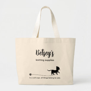 Sac fourre-tout tricot pour Amoureux de les chats