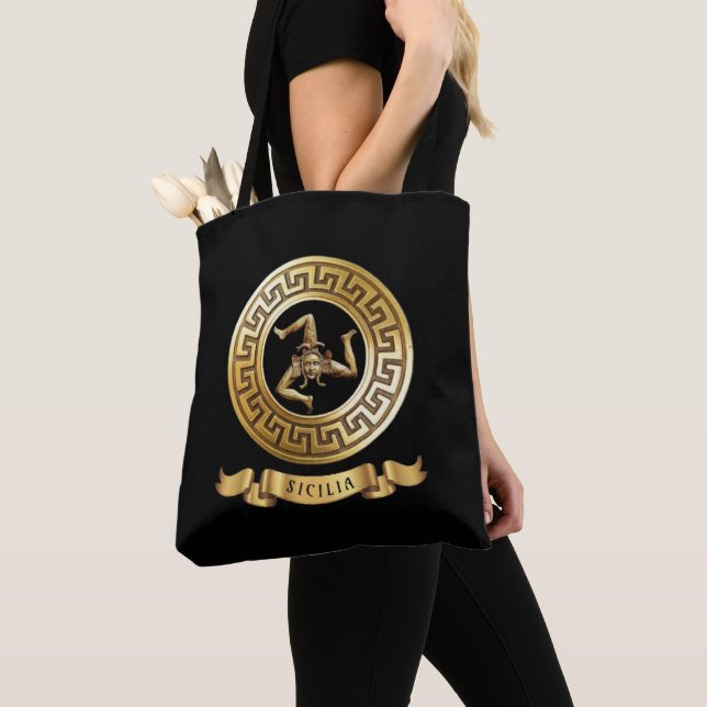 Sac fourre-tout trinacrien sicilien (De près)