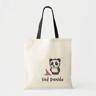 Sac fourre-tout triste à panda