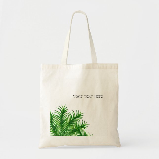 Sac fourre-tout tropical à plage de feuille de (Devant)